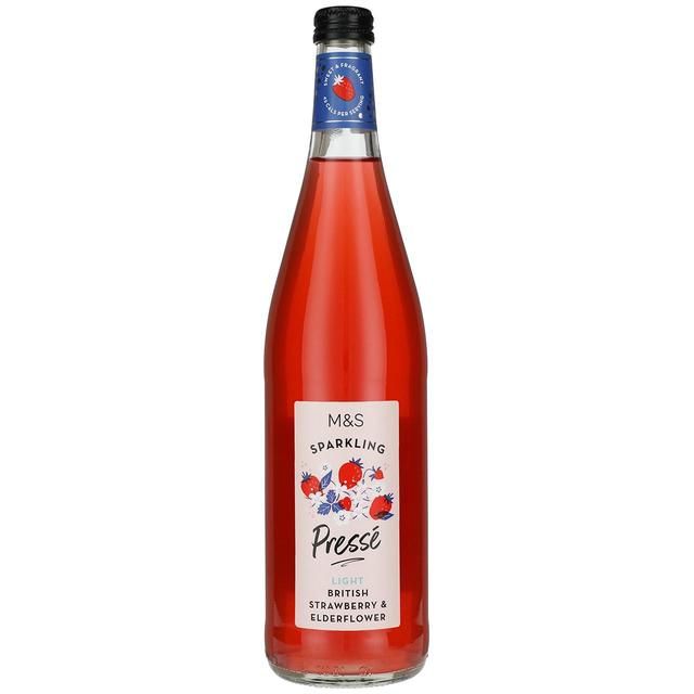 M&S Sparkling Strawberry & Elderflower Presse   750ml