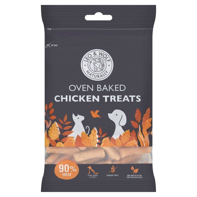 Leo & Wolf Oven Baked Chicken Treats for Cats and Dogs   100g