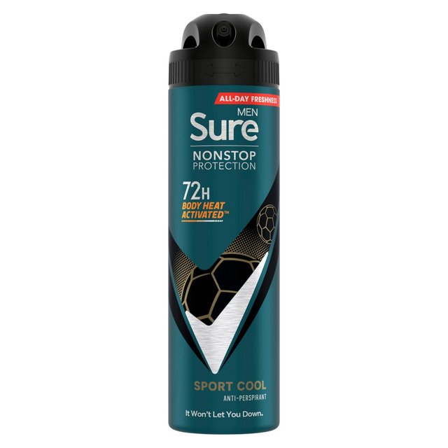 Sure Men 72hr Nonstop Protection Sport Cool Antiperspirant Deodorant    150ml