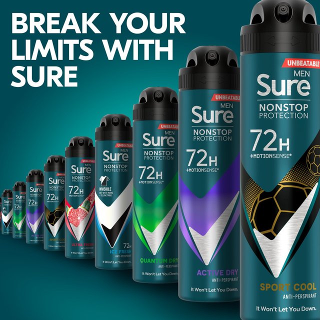 Sure Men 72hr Nonstop Protection Sport Cool Antiperspirant Deodorant    150ml GOODS M&S   