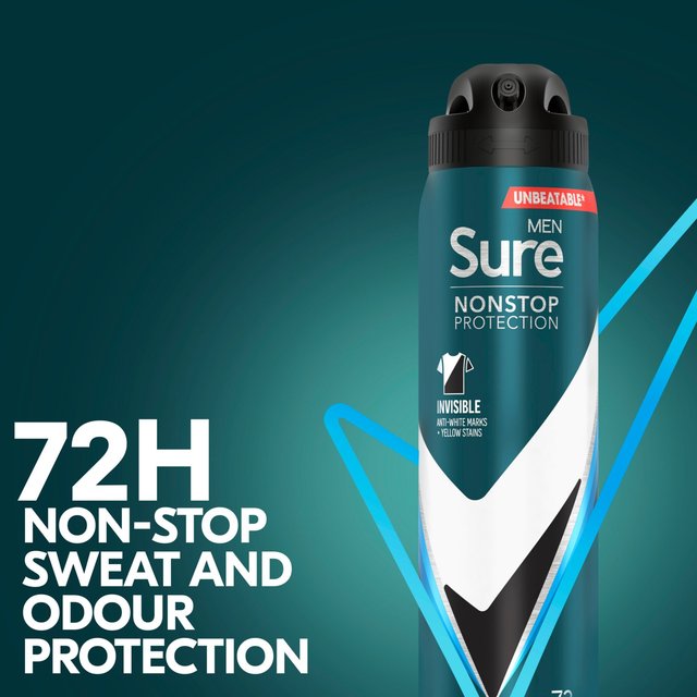 Sure Men 72hr Nonstop Protection Invisible Ice Antiperspirant Deodorant   250ml GOODS M&S   