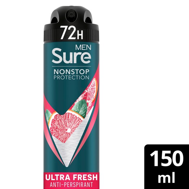 Sure Men 72hr Nonstop Protection Ultra Fresh Antiperspirant Deodorant   150ml