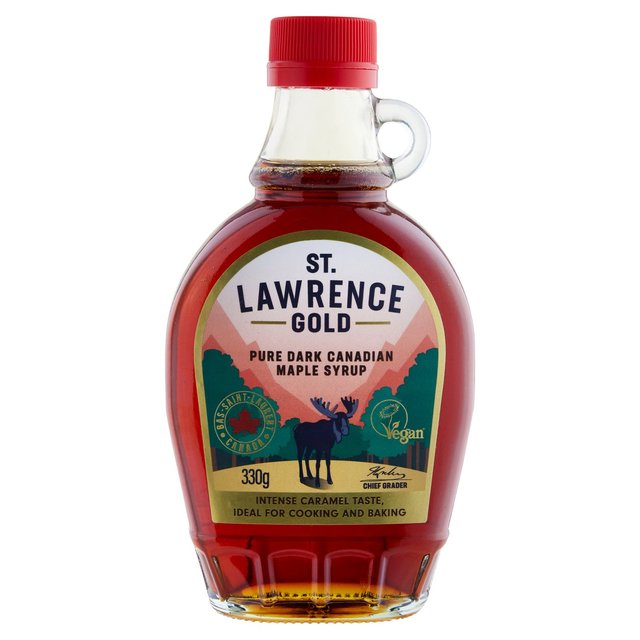 St Lawrence Gold Dark Robust Taste Maple Syrup    330g