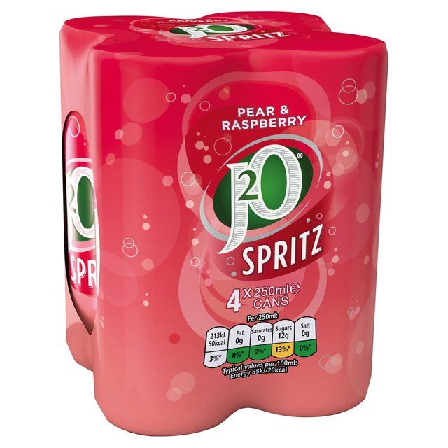 J2O Spritz Pear & Raspberry   4 x 250ml