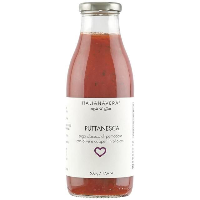 JGF Italianavera Puttanesca Olive & Caper Pasta Sauce   500g