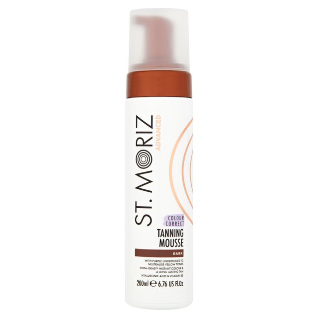 St Moriz Advanced Colour Correcting Tanning Mousse Dark   200ml