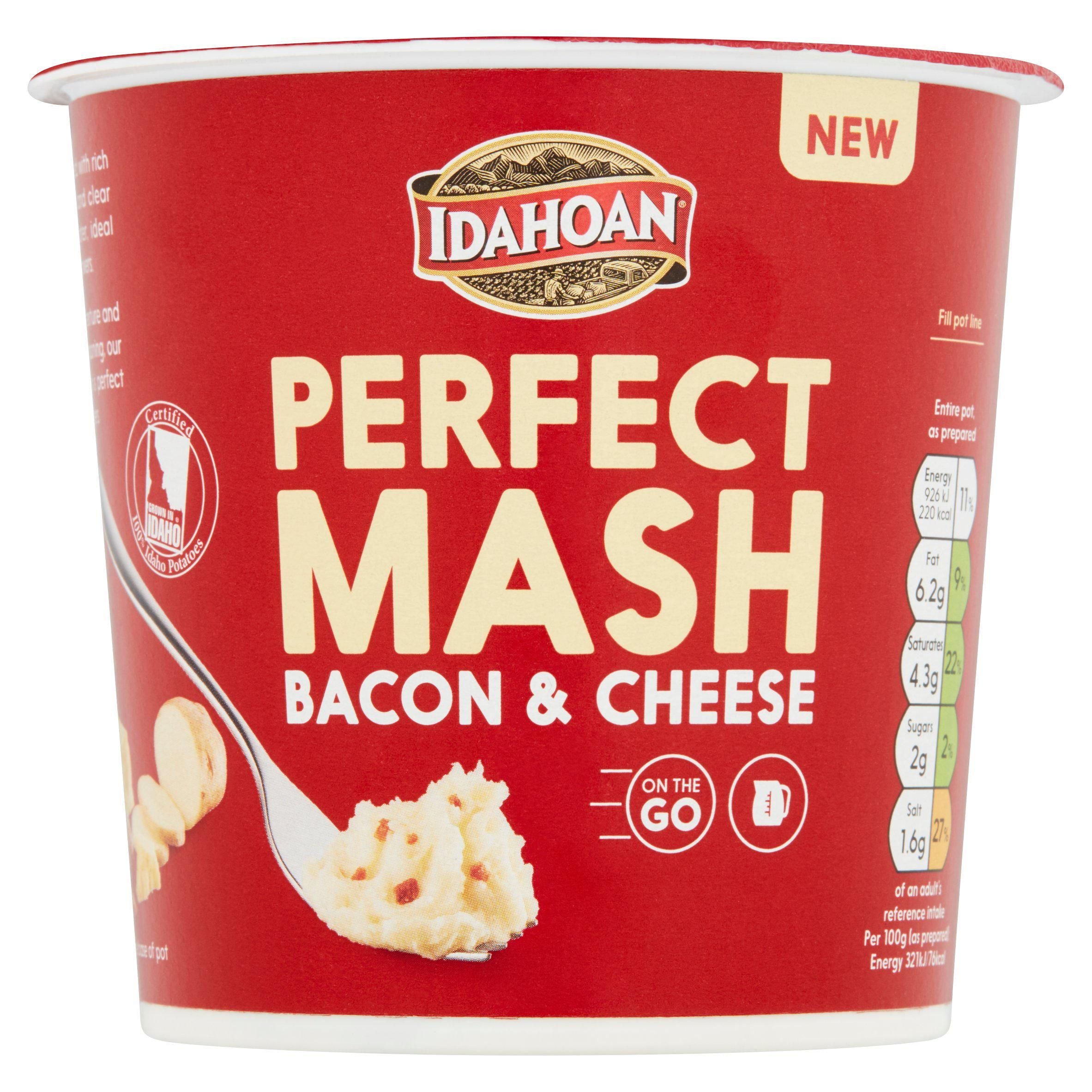 Idahoan Perfect Mash Bacon &amp; Cheese Snack Pot 55g