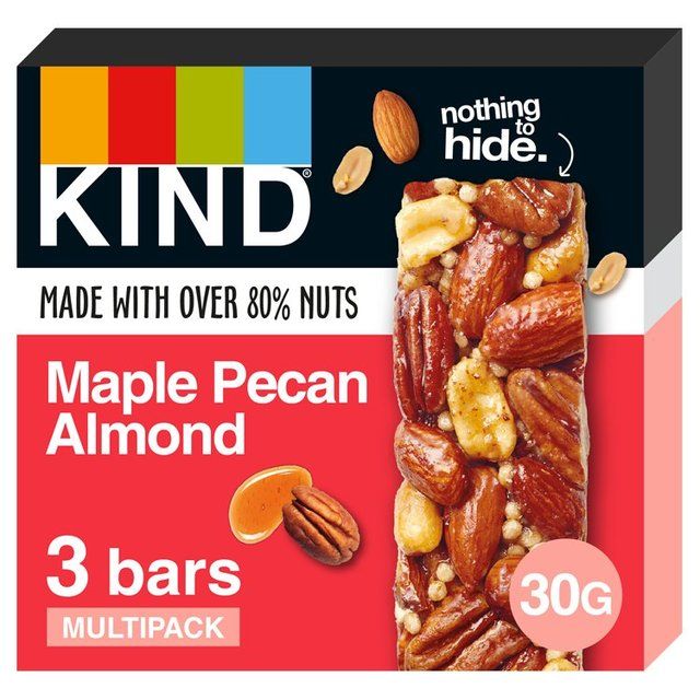 KIND Maple Pecan Almond Snack Bars Multipack   3 x 30g