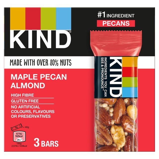 KIND Maple Pecan Almond Snack Bars Multipack   3 x 30g