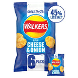 Walkers Less Salt Mild Cheese & Onion Multipack Crisps   6 per pack GOODS M&S   