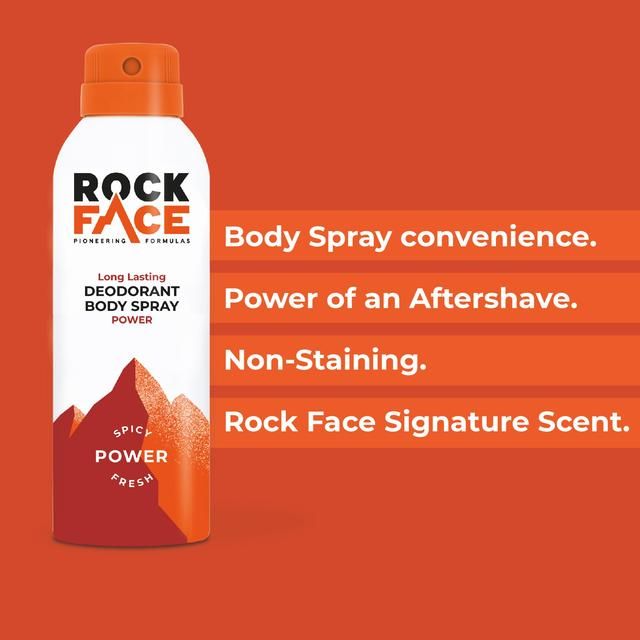 Rock Face Power Body Spray   200ml