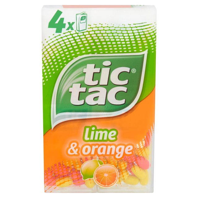 Tic Tac Lime & Orange   4 x 18g GOODS M&S   