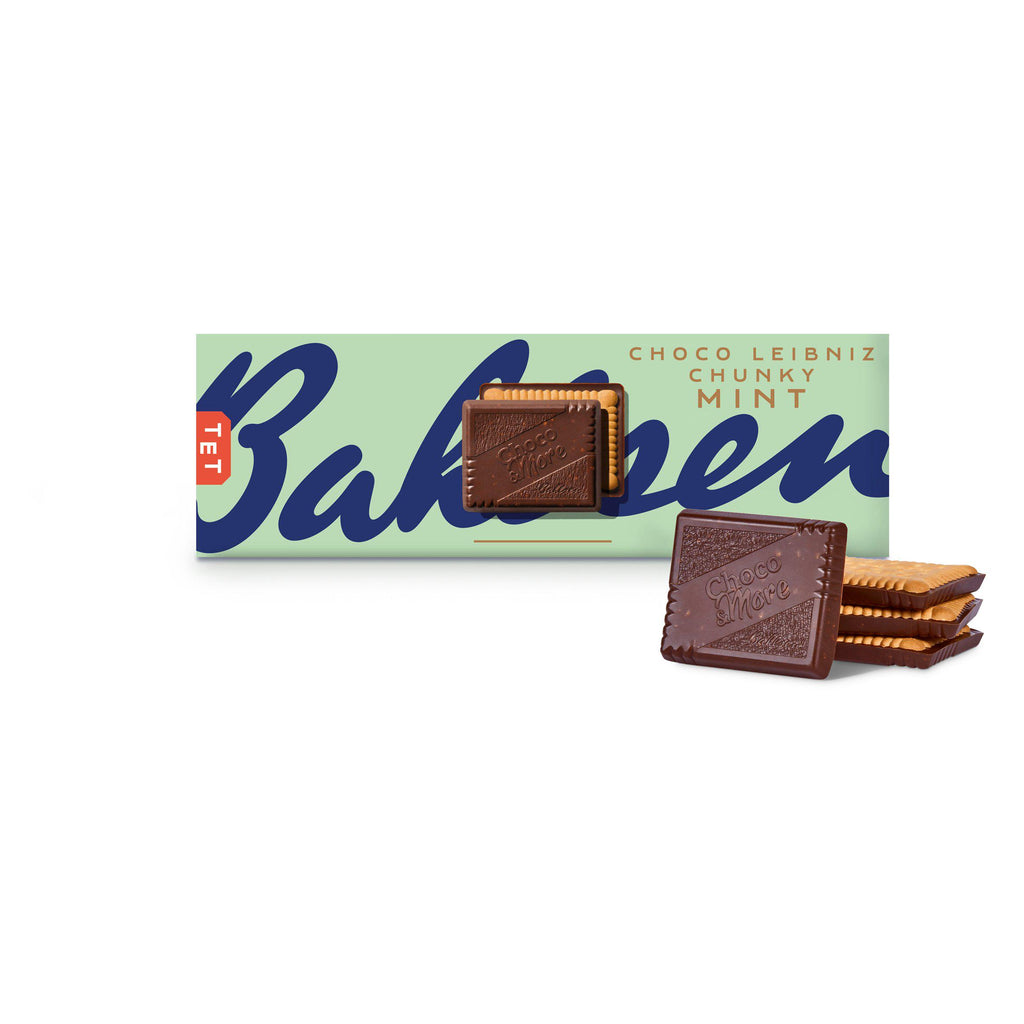 Bahlsen Choco Leibniz Crunchy Mint Biscuits 120g