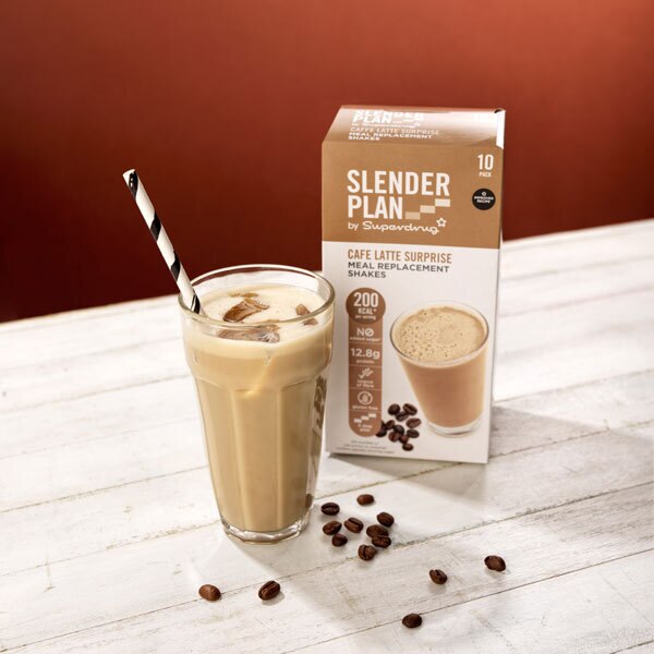 Superdrug Slenderplan Meal Replacement Shake Cafe Latte x10 GOODS Superdrug   