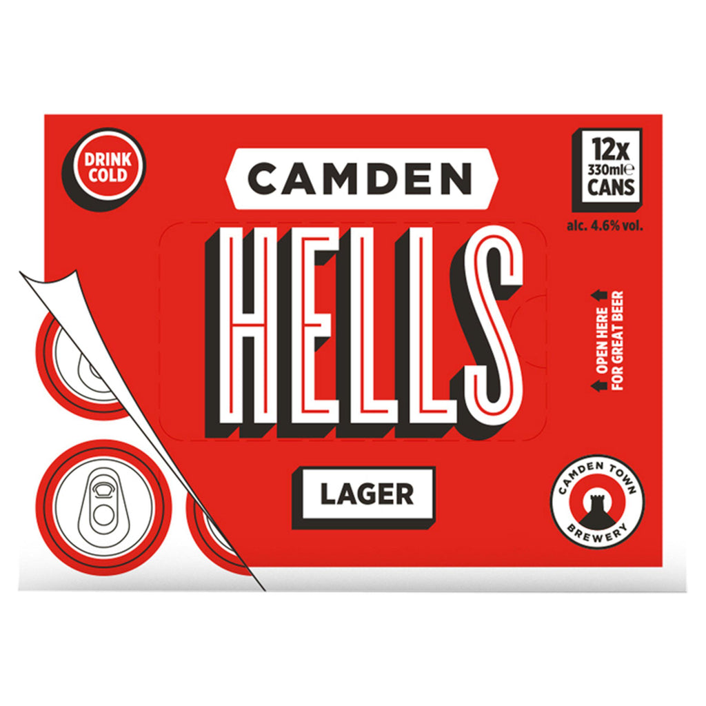 Camden Hells Lager Cans 12x330ml