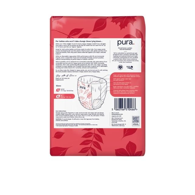 Pura High Performance Eco Nappy Pants Size 6 (14kg+)   18 per pack