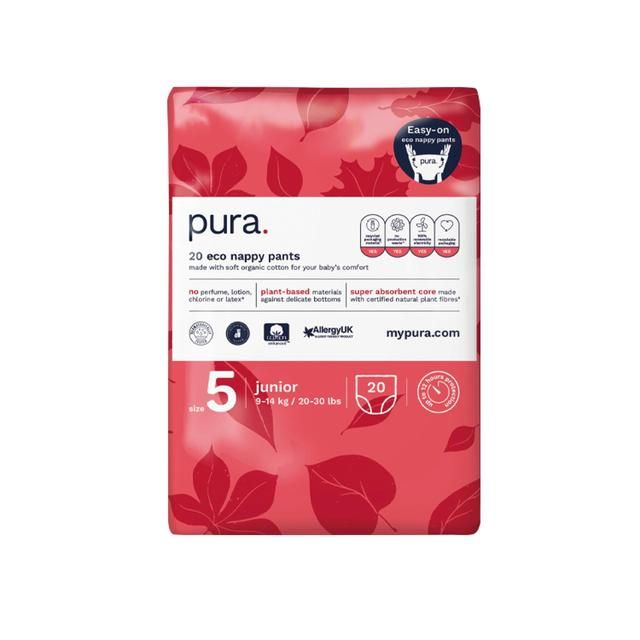 Pura High Performance Eco Nappy Pants Size 5 (9-14kg)   20 per pack