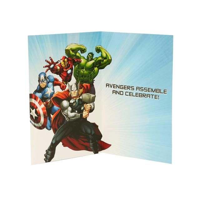 Marvel Avengers Assemble Birthday Card