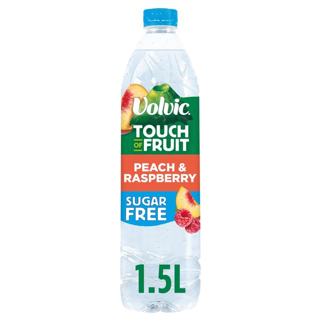 Volvic Touch of Fruit Sugar Free Peach & Raspberry Natural Flavoured Water   1.5L GOODS M&S   