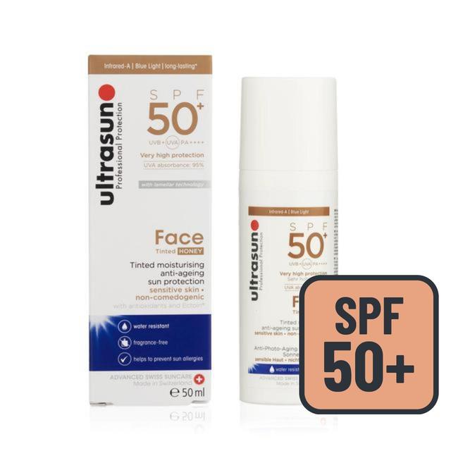 Ultrasun SPF 50+ Face Tinted Sunscreen   50ml