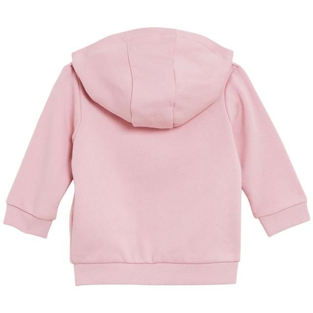 M&S Pink Cotton Zip Through Plain Hoody 0-3 Years GOODS M&S   