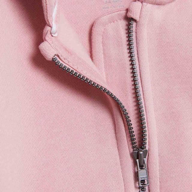 M&S Pink Cotton Zip Through Plain Hoody 0-3 Years GOODS M&S   