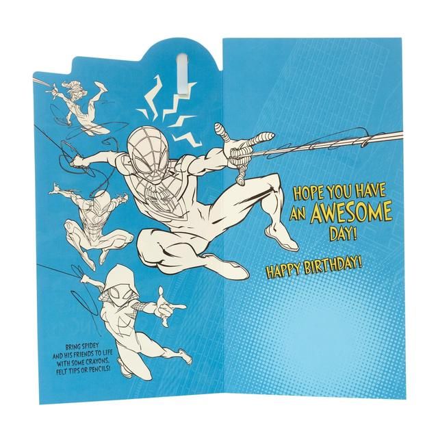 Spider Man 5th Birthday Card GOODS M&S   