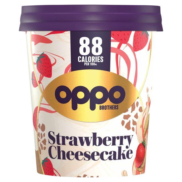 Oppo Brothers Strawberry Cheesecake Ice Cream    475ml GOODS M&S   