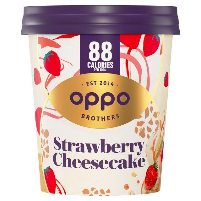 Oppo Brothers Strawberry Cheesecake Ice Cream    475ml GOODS M&S   