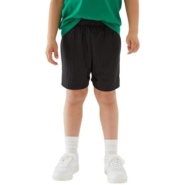 M&S Unisex Black Football Short 3-14 Y