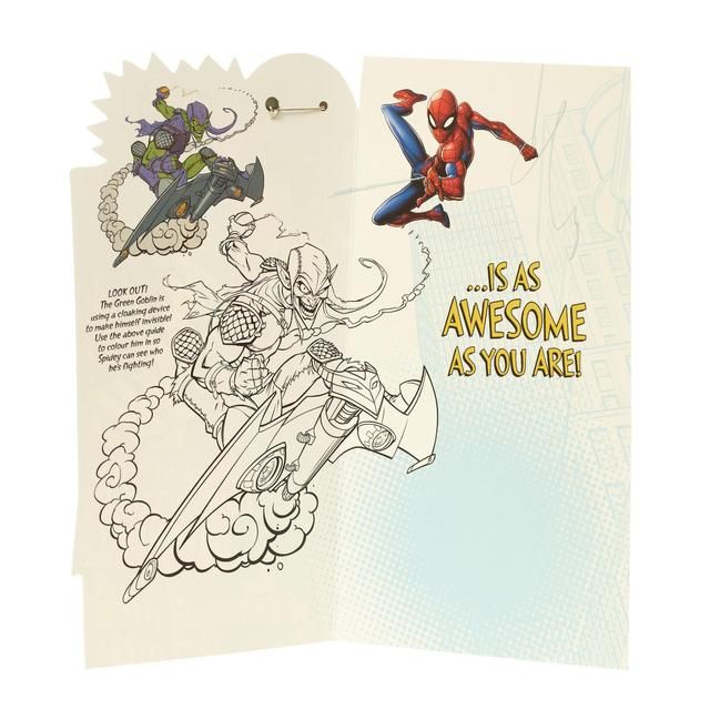 Spider Man 6th Birthday Card