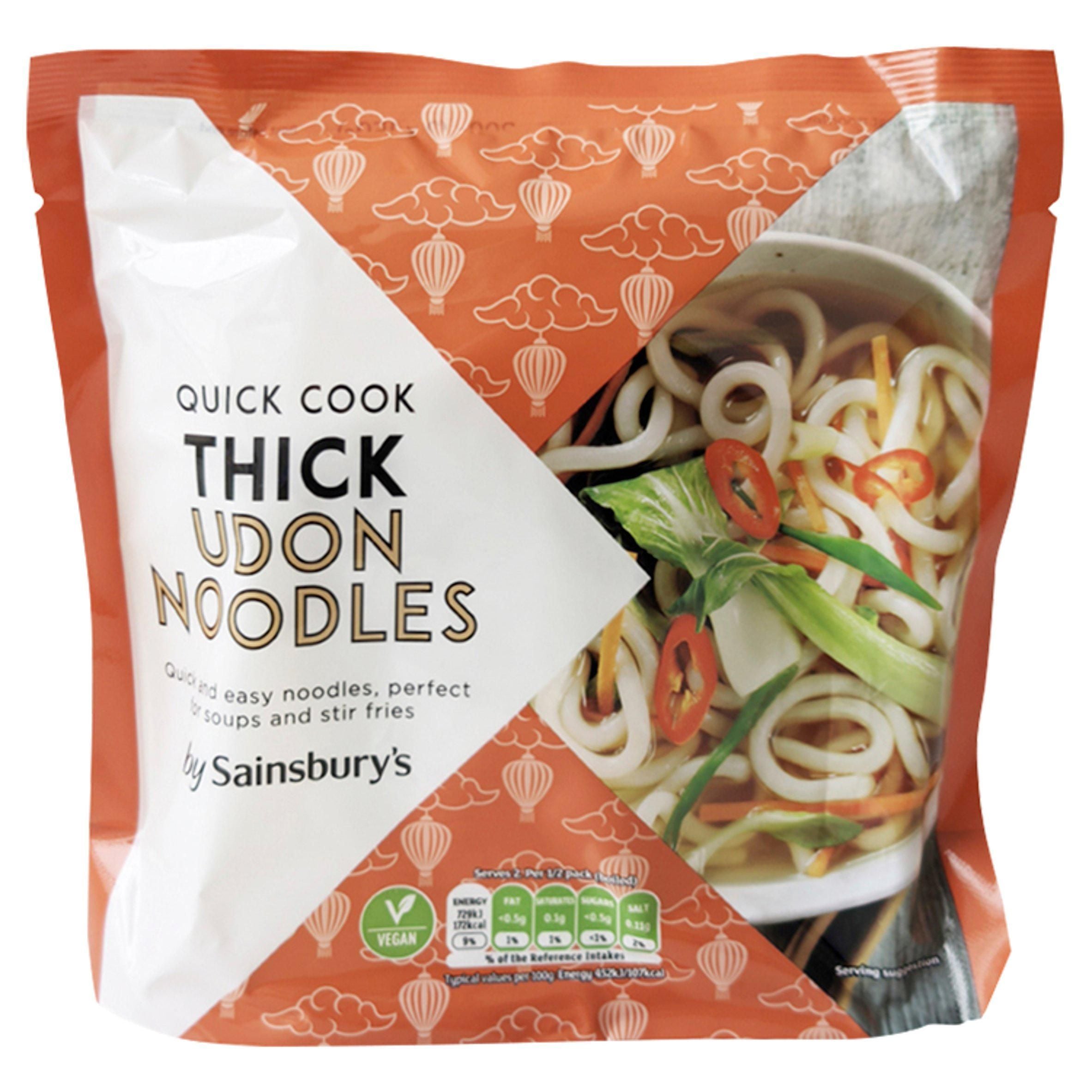 Sainsbury's Udon Noodles Quick To Cook x2 300g Noodles Sainsburys   