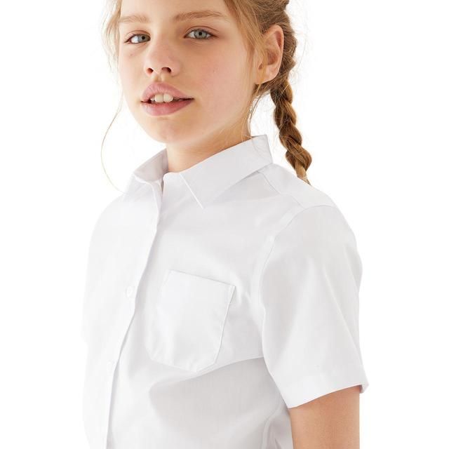 M&S Girls 2 Pack Regular Fit Blouse 3-14 Years