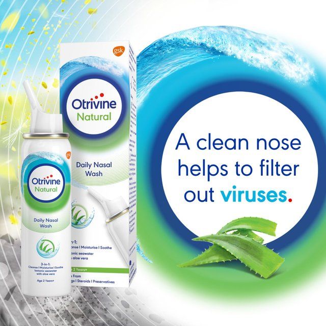 Otrivine Natural Daily Nasal Wash with Aloe Vera Drug Free   100ml GOODS M&S   