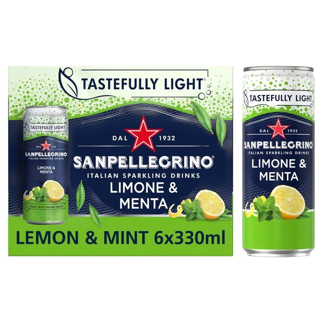 San Pellegrino Lemon & Mint   6 x 330ml GOODS M&S   