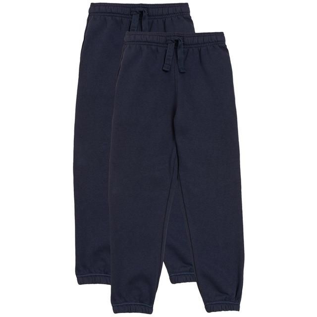 M&S Unisex 2Pk Jogger 3-14 Y