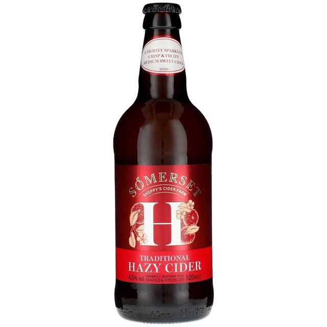 M&S Somerset Traditional Hazy Cider   500ml