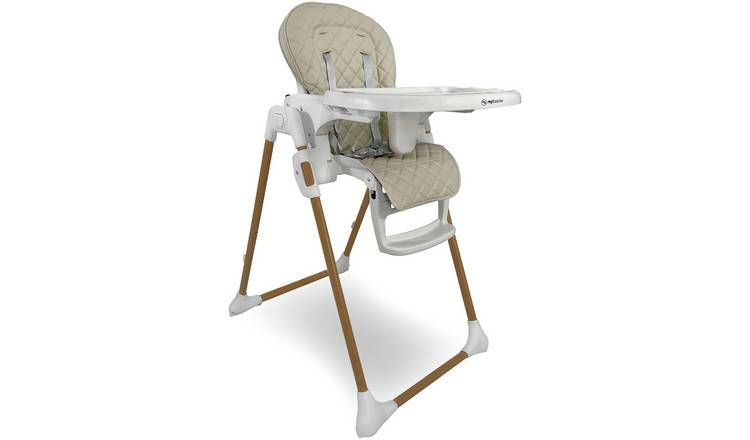 My Babiie MBHC11 Deluxe Highchair - Quilted Oatmeal