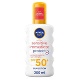 NIVEA SUN Sensitive SPF 50+ Allergy Protect Sun Lotion Spray   200ml GOODS M&S   