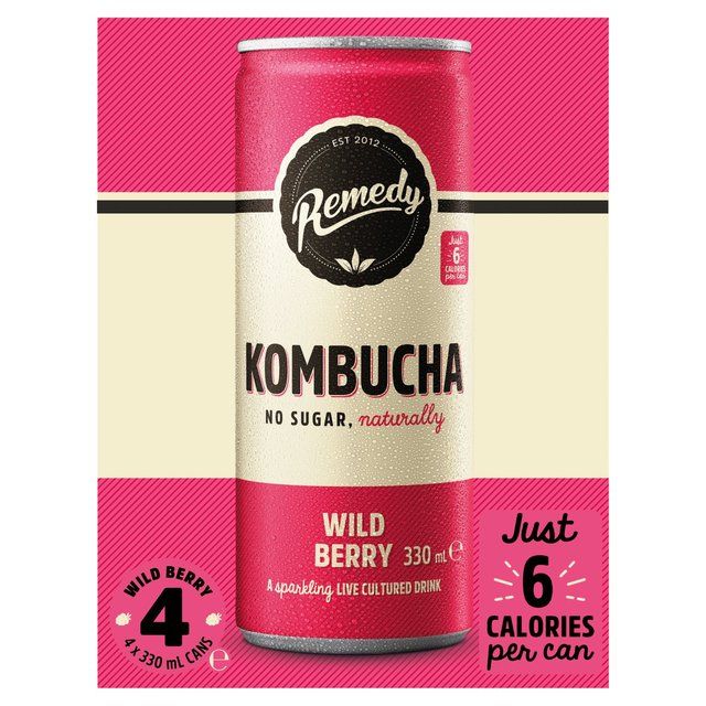 Remedy Kombucha Wild Berry Multipack   4 x 330ml GOODS M&S   