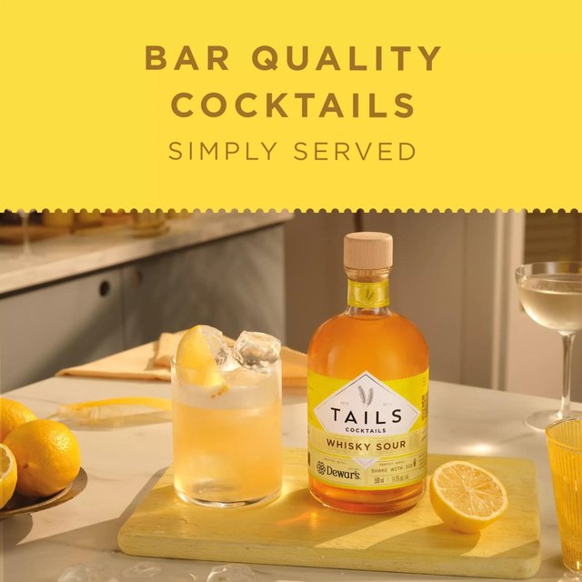 Tails Cocktails Dewars Whisky Sour Premixed Cocktail   500ml GOODS M&S   