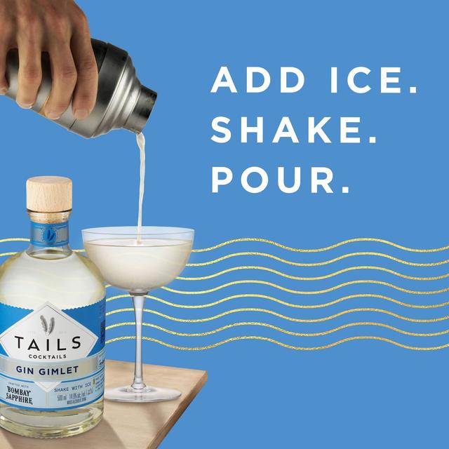 Tails Cocktails Bombay Sapphire Gin Gimlet Premixed Cocktail    500ml GOODS M&S   