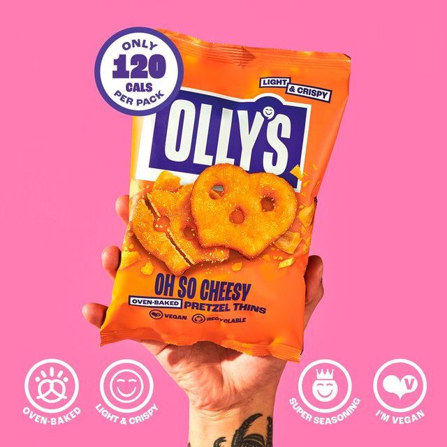 Olly's Pretzel Thins - Oh So Cheesy   140g