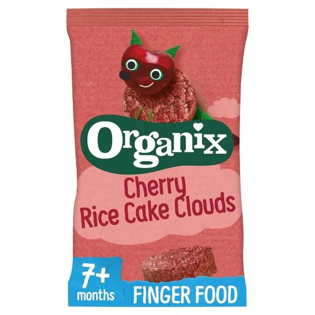 Organix Cherry Rice Cake Clouds Baby Snack 7 months+   40g