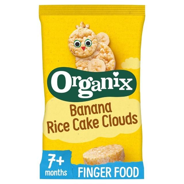 Organix Banana Rice Cake Clouds Baby Snack 7 months+   40g GOODS M&S   