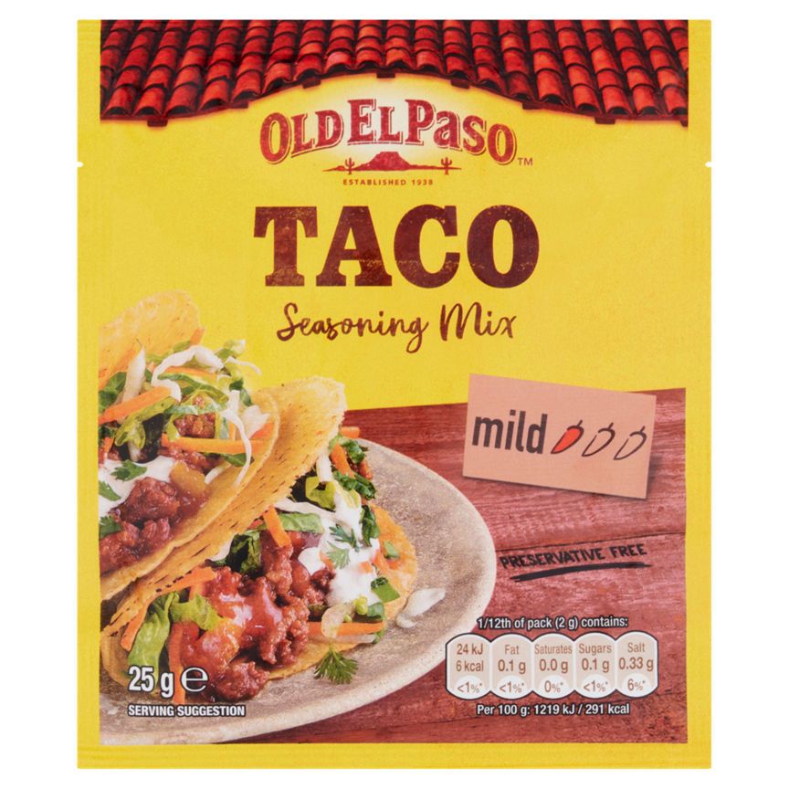 Old El Paso Mexican Garlic & Paprika Tacos Seasoning Mix