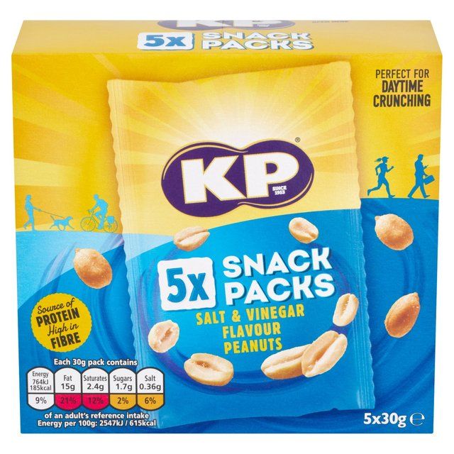 KP Salt & Vinegar Peanuts Multipack   5 x 30g