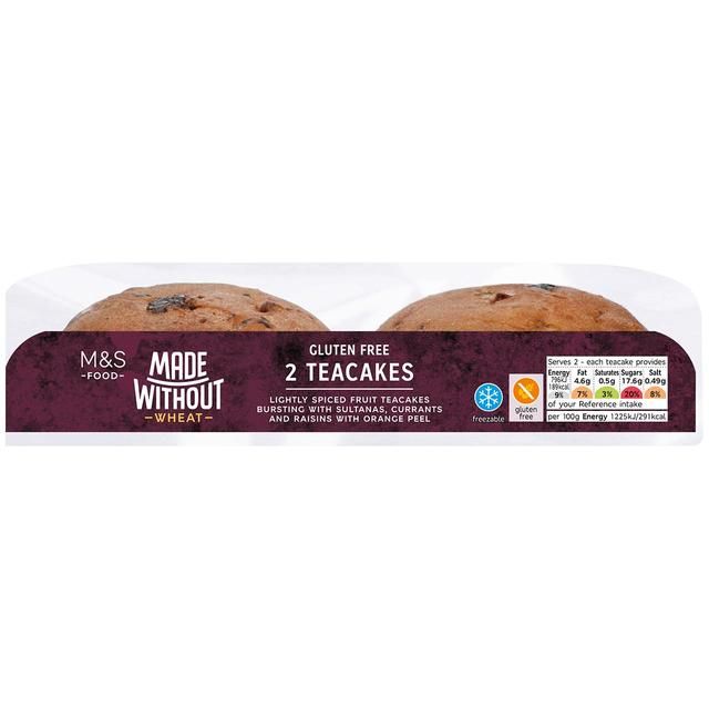 M&S Made Without 2 Teacakes   130g