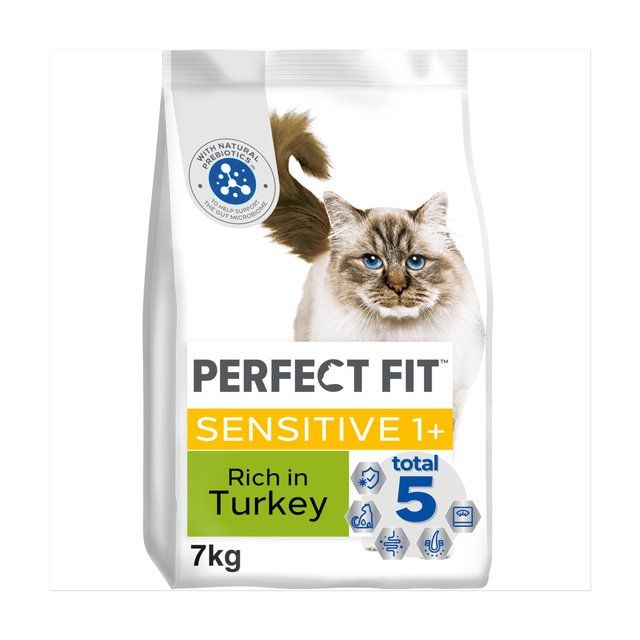 Perfect Fit Cat Dry Sensitive 1+ Turkey   7kg GOODS M&S   