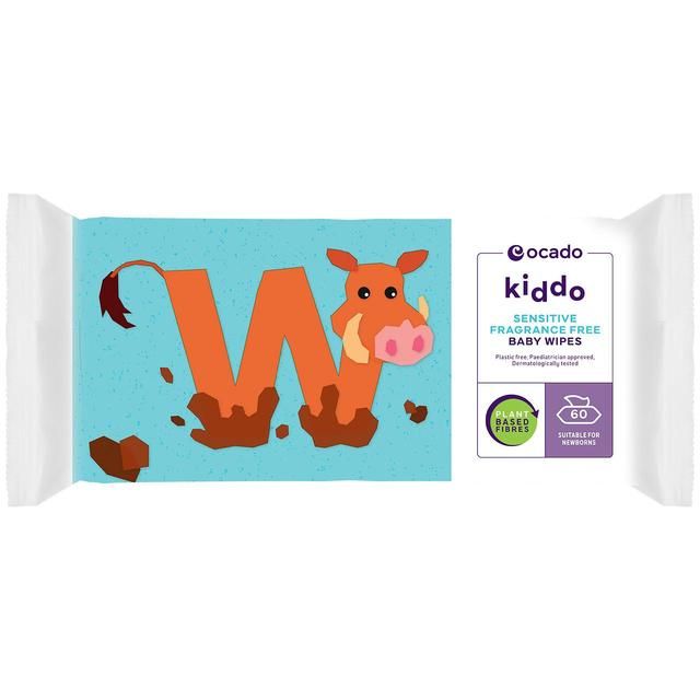 Ocado Kiddo Sensitive Fragrance Free Baby Wipes Multipack   4 x 60 per pack GOODS M&S   